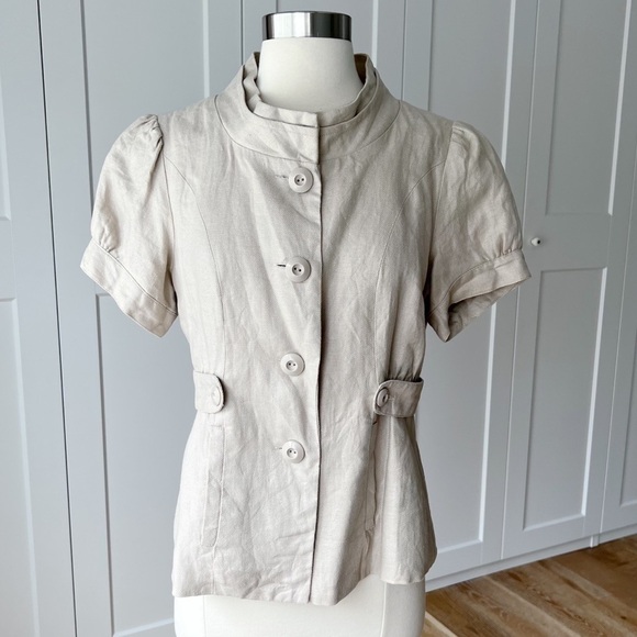 Carole Little Linen Blazer Jacket sz. S - Picture 1 of 5